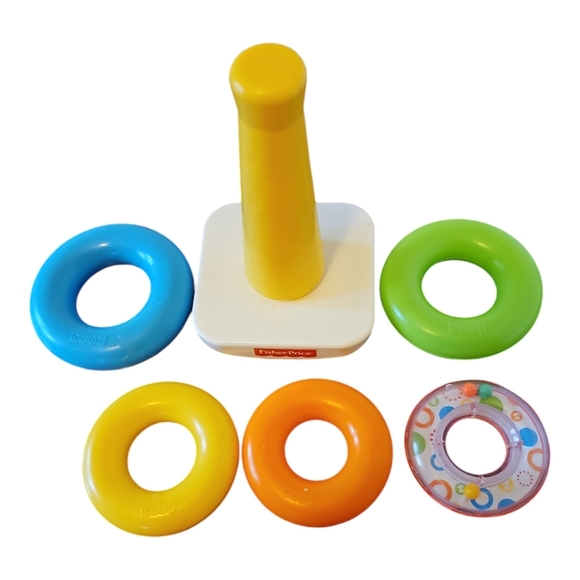 Learning Toys Fisher-Price Rainbow Stacking Rings - Picture 4 of 5